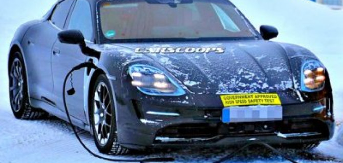 Porsche Taycan проходит испытания за Полярным кругом