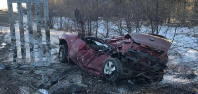 В Ростовской области иномарка врезалась в рекламный щит – погибли двое