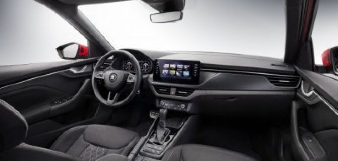 SKODA показала первое изображение интерьера новой модели KAMIQ