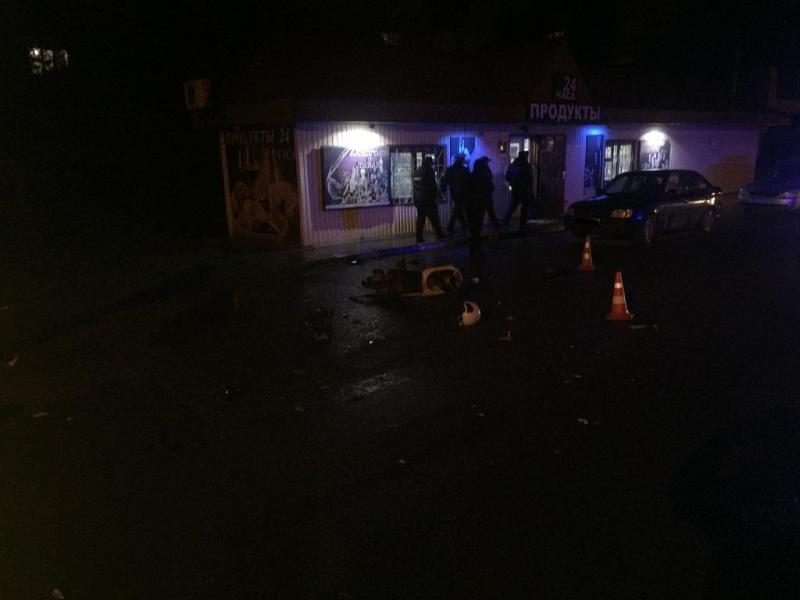 На Кубани пьяный водитель мопеда попал в ДТП