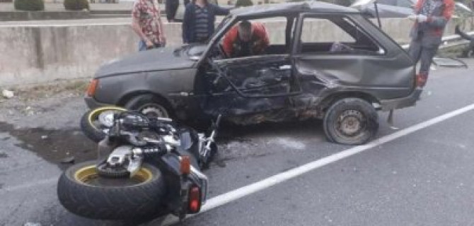 На Кубани в ДТП с мотоциклом пострадали два человека