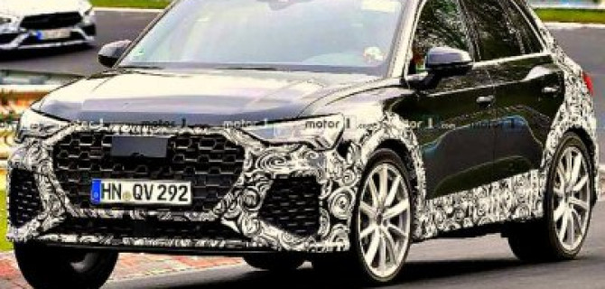 Новый Audi RS Q3 гоняет по «Нюрбургрингу»