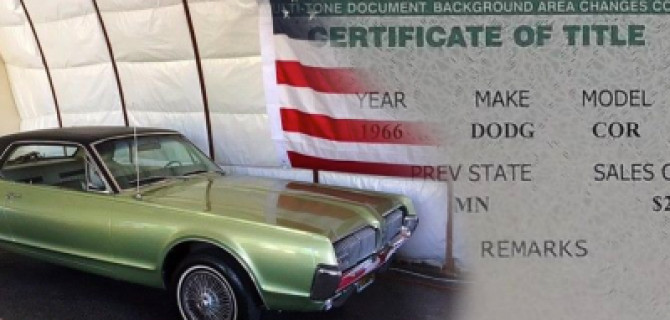 Какие документы бывают у автомобиля на аукционах США