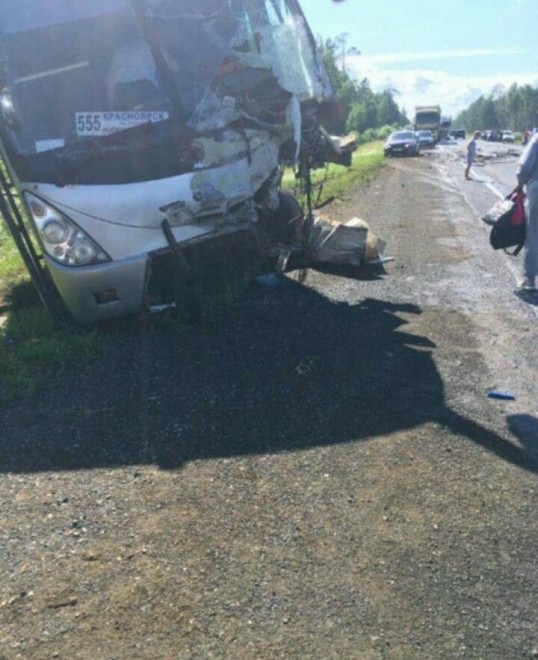 Женщина погибла в ДТП с автобусом в Красноярском крае (1)