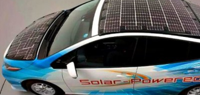 Создан экспериментальный «Приус», работающий от солнечных батарей