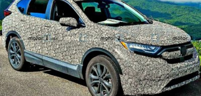 Обновлённый кроссовер Honda CR-V выехал на испытания