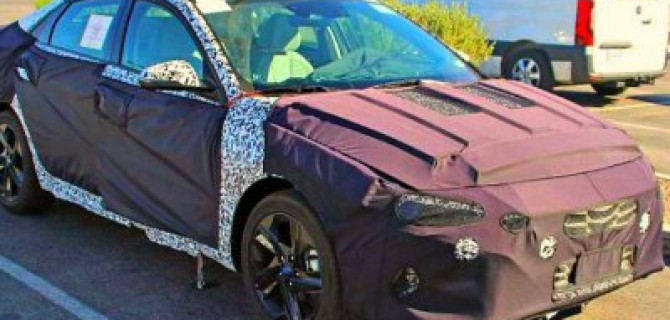 На испытания вышла новая Elantra