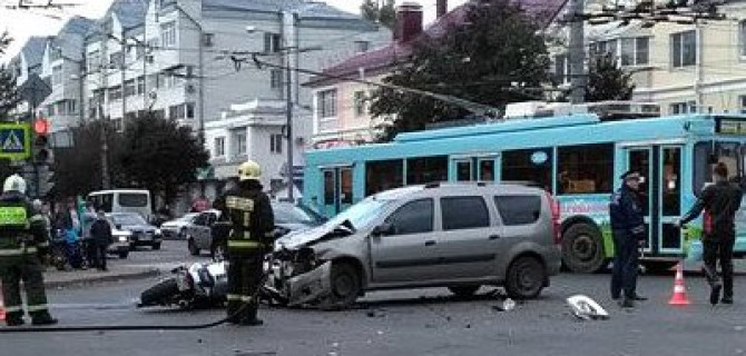 В Йошкар-Оле  в ДТП пострадал мотоциклист