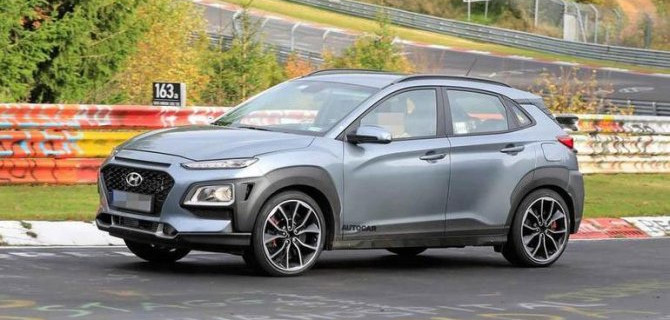 На «Нюрбургринге» замечен «заряженный» Hyundai Kona N