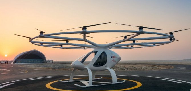 В Сингапуре испытали летающее беспилотное такси