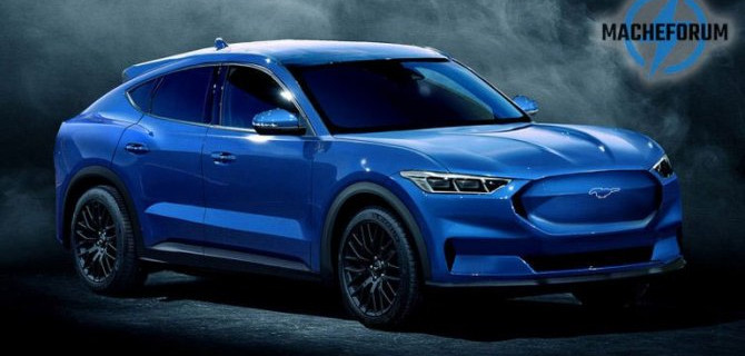 Показано изображение электрокроссовера Ford