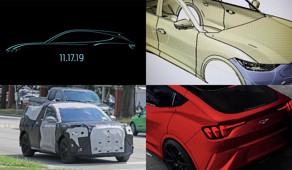 Показано изображение электрокроссовера Ford Ford Mach E