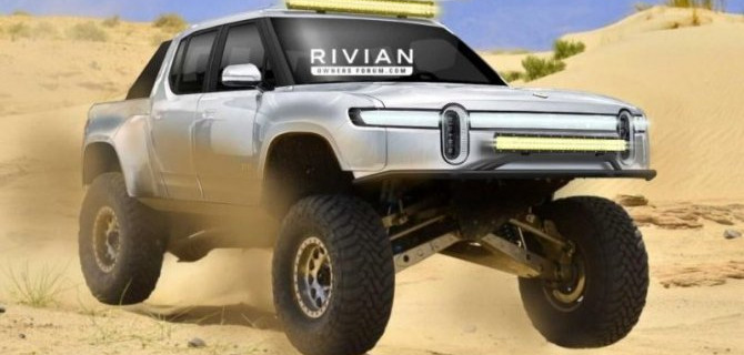 Электропикап Rivian R1T получит гоночную модификацию