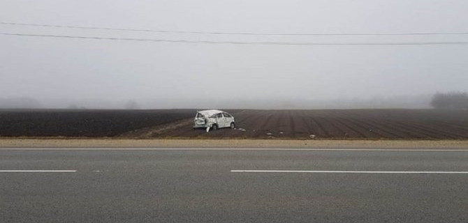 Водитель погиб при опрокидывании машины на Кубани