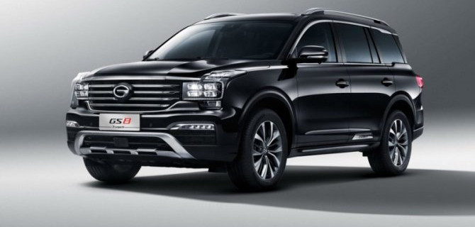 В Россию начали поступать внедорожники GAC GS8