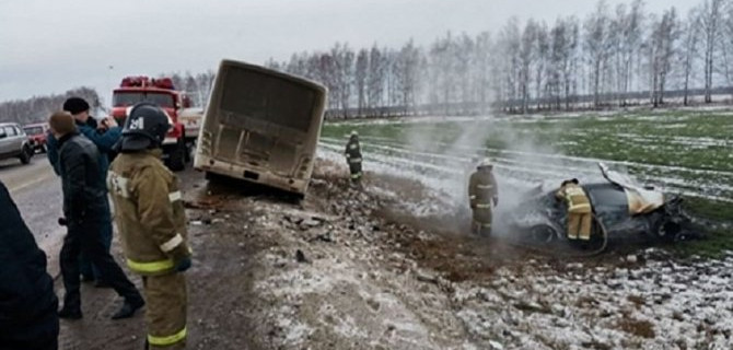 В ДТП с автобусом в Пензенской области погибла женщина