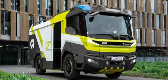 Создан первый в мире пожарный электромобиль