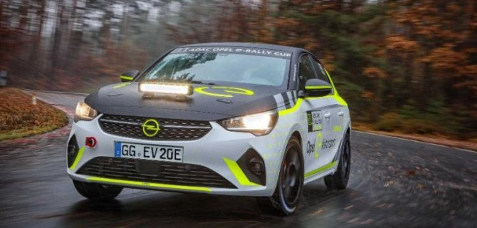Начато тестирование гоночного электромобиля Opel Corsa-e Rally