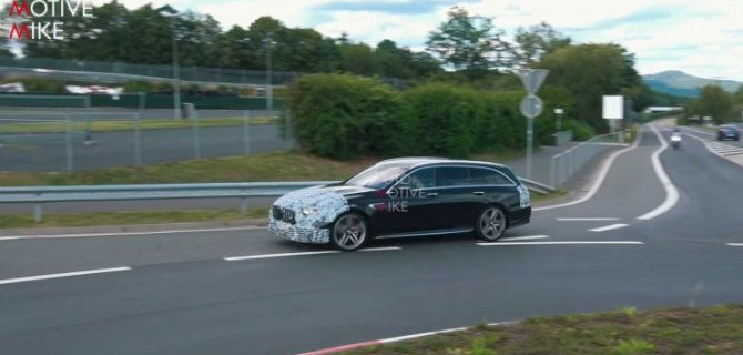 На испытания выехал новый Mercedes-AMG E63