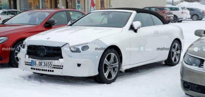 Кабриолет Mercedes-Benz E-Klasse готовится к обновлению