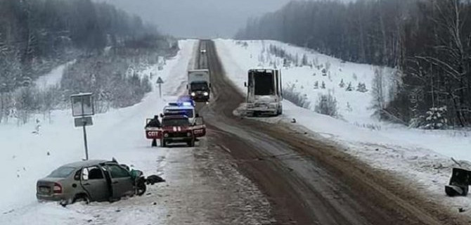 Отец и дочь погибли в ДТП в Башкирии