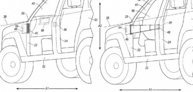 Ford запатентовал защитные барьеры в дверях