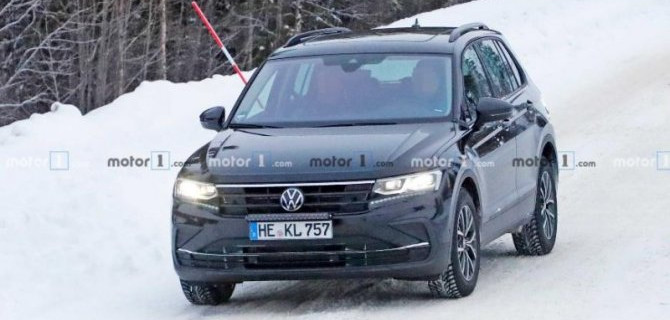На дорогах появился обновлённый Volkswagen Tiguan
