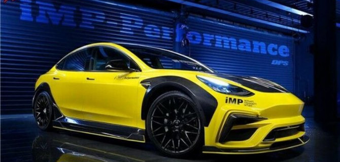 Из Tesla Model 3 сделали «кузовной» болид