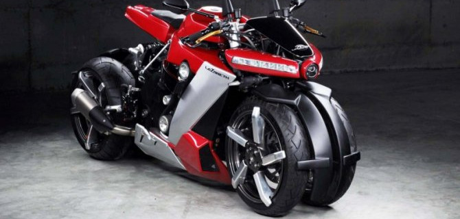 Представлен 4-колесный супербайк Lazareth LM 410