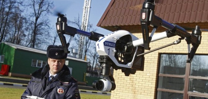На службу в ГИБДД заступили дроны