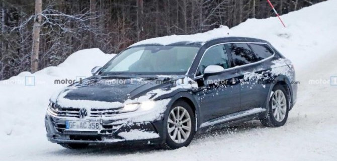 На тестах замечен новый универсал Volkswagen Arteon R