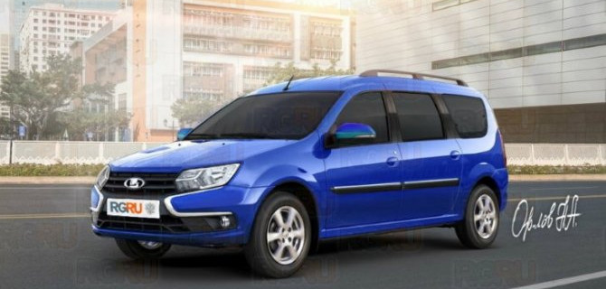 Lada Largus FL получила линзованные фары