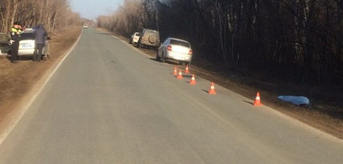 Под Бузулуком водитель насмерть сбил пешехода и скрылся