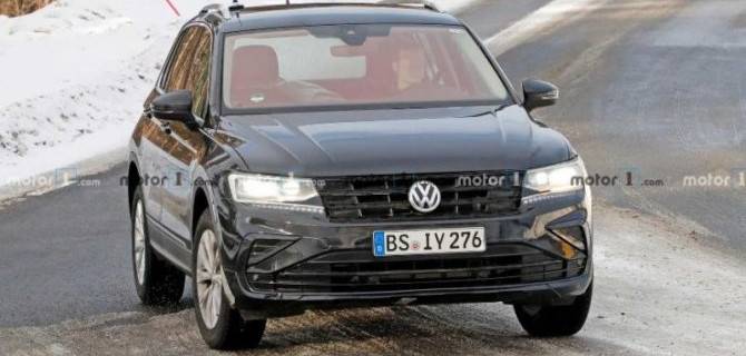Гибридная версия Volkswagen Tiguan вышла на испытания