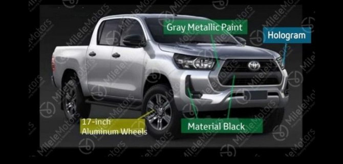 Появились фотографии обновлённого пикапа Toyota Hilux