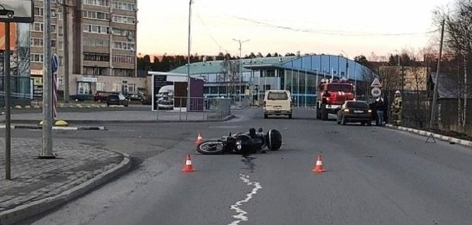 В ДТП в Кондопоге пострадал мотоциклист