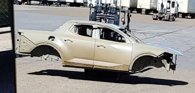 Сфотографирован кузов пикапа Hyundai Santa Cruz