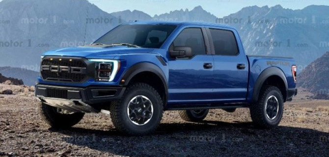 Показаны рендеры нового Ford F-150 Raptor