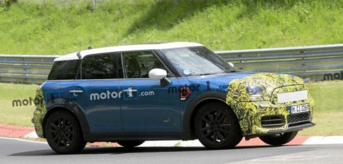На «Нюрбургринге» испытывается обновлённый Mini Countryman