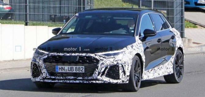 На «Нюрбургринге» появились обновлённые хэтчбеки Audi RS3