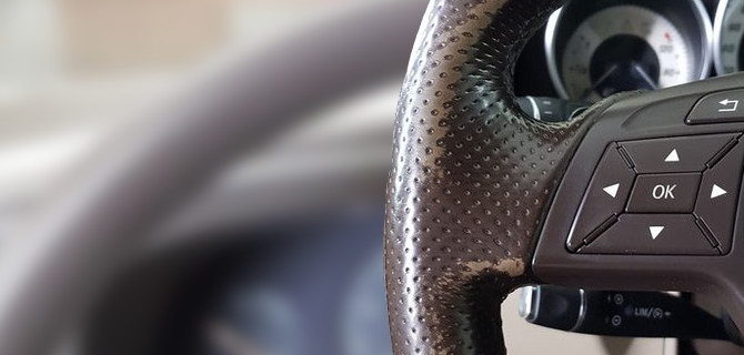 Покраска кожаного руля — быстрый способ восстановления