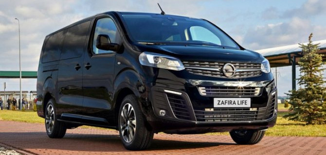 В Россию прибыла спецверсия микроавтобуса Opel Zafira Life