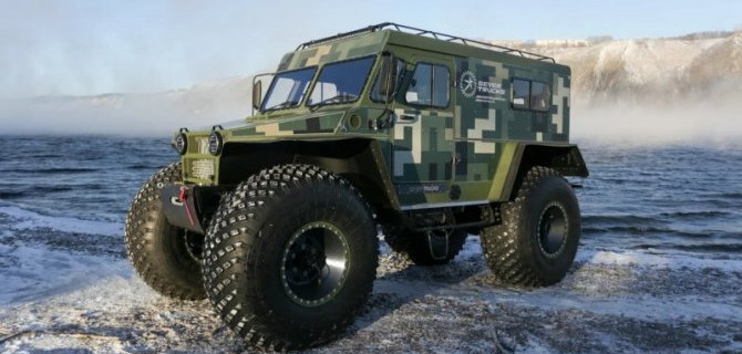 В интернете рассказали о новом российском вездеходе-амфибии