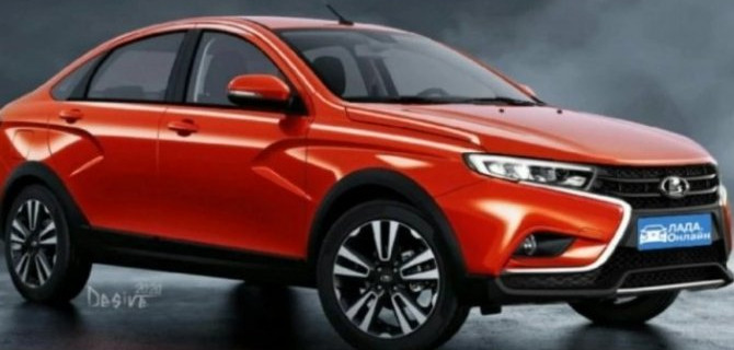 В интернете появились рендеры Lada Vesta FL