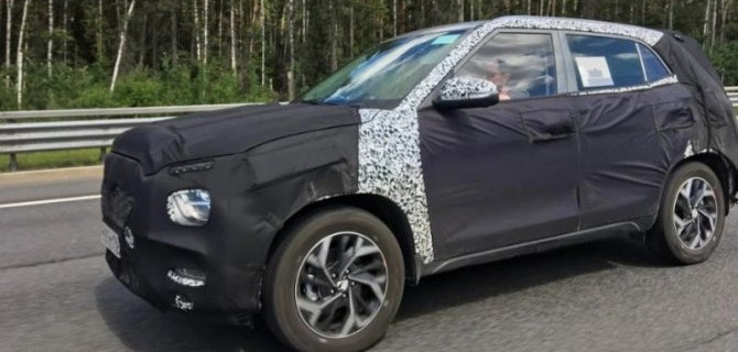 Замечен прототип нового Hyundai Creta для России