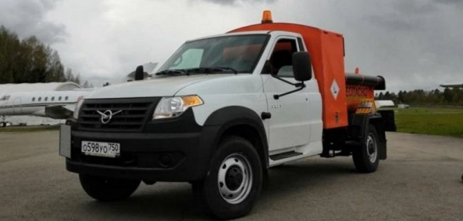 На базе «УАЗ Профи» создан новый топливозаправщик