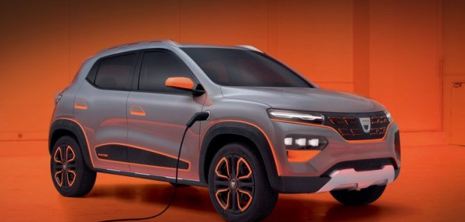Появились изображения серийного электромобиля Dacia