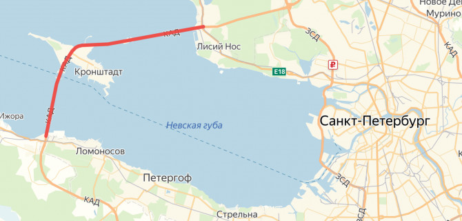 В Санкт-Петербурге перекроют проезд по дамбе - к Кронштадту будет не проехать