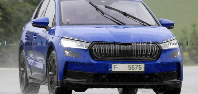 Электромобиль Skoda Enyaq избавили от камуфляжа