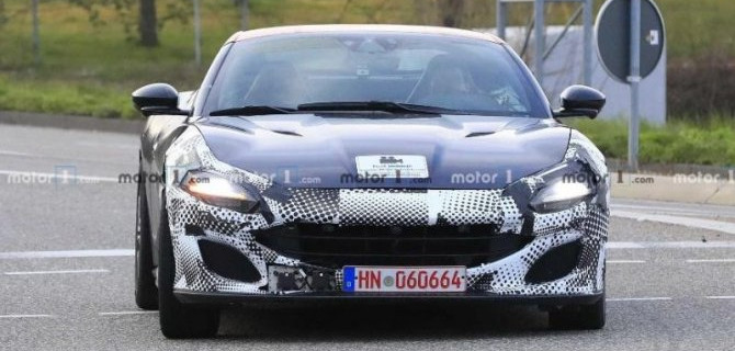 Начались испытания кабриолета Ferrari Portofino